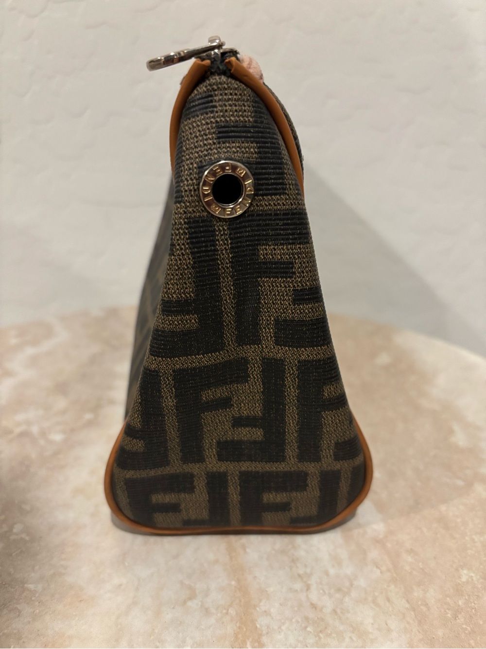 Fendi Brown Monogram coated Canvas and leather crossbody bag - Picture 4 of 13